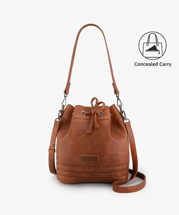 Wrangler Concealed Carry Bucket Crossbody Bag
