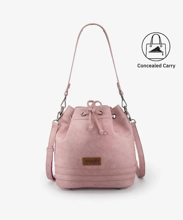 Wrangler Concealed Carry Bucket Crossbody Bag