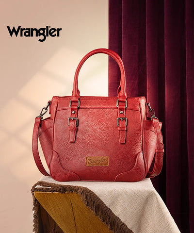 Wrangler Buckle Leather Tote Bag