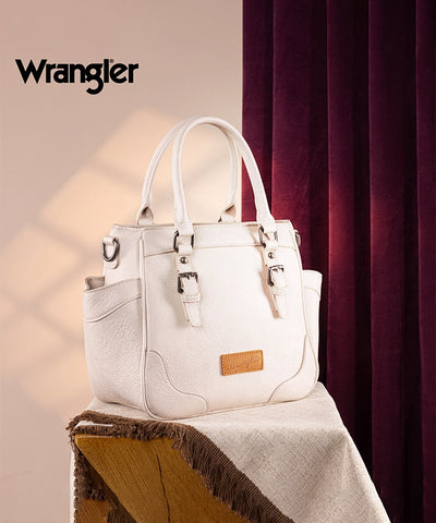 Wrangler Buckle Leather Tote Bag