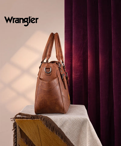 Wrangler Buckle Leather Tote Bag