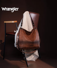 Wrangler Vegan Leather Crossbody Hobo Bag