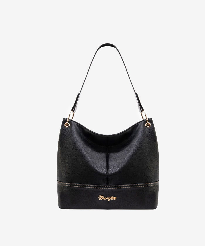 Wrangler Vegan Leather Crossbody Hobo Bag