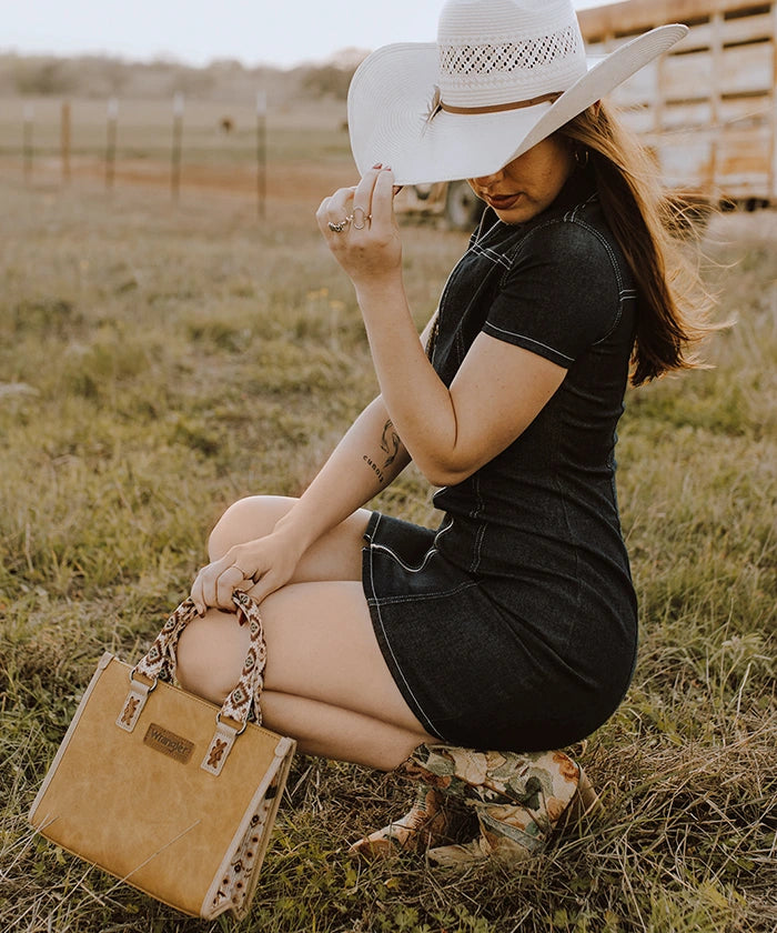 Wrangler Aztec Print Tote Bag