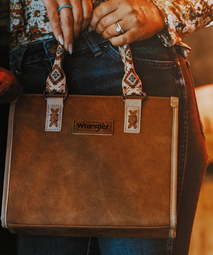 Wrangler Aztec Print Tote Bag