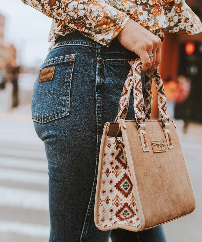 Wrangler Aztec Print Tote Bag