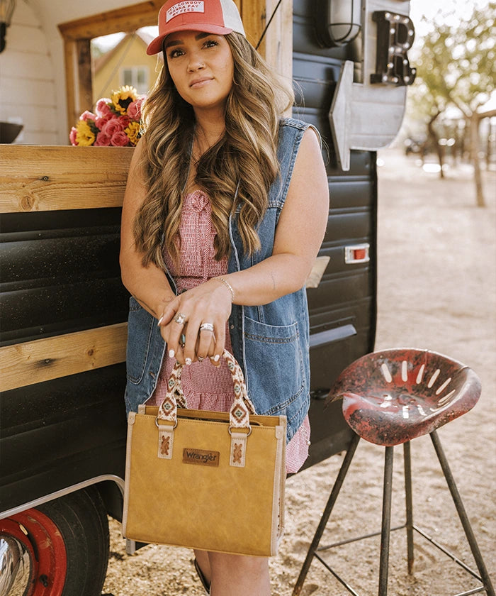 Wrangler Aztec Print Tote Bag
