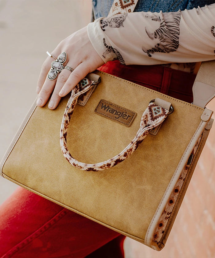 Wrangler Aztec Print Tote Bag
