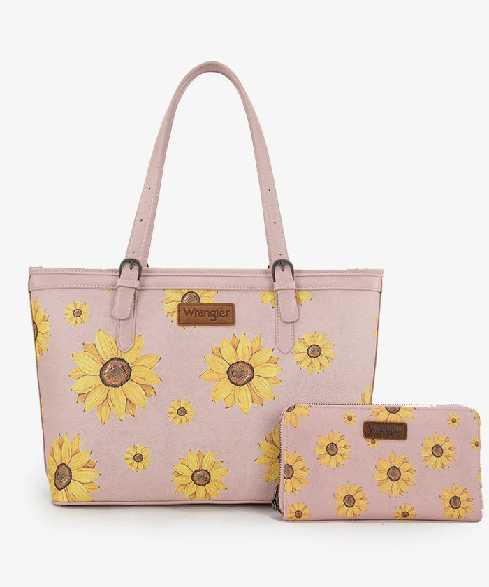 Wrangler Sunflower Print Wide Tote Bag
