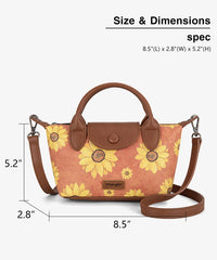 Wrangler Sunflower Print Mini Crossbody Bag