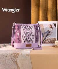 Wrangler Aztec Print Canvas Bucket Bag