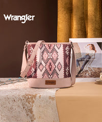 Wrangler Aztec Print Canvas Bucket Bag
