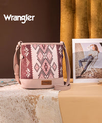 Wrangler Aztec Print Canvas Bucket Bag