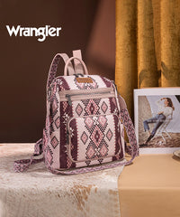 Wrangler Aztec Print Canvas Backpack
