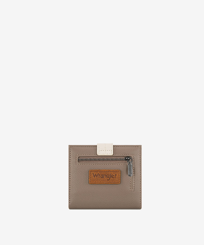 Wranglerbifold wallet in light-tan — slim profile, minimalist design  