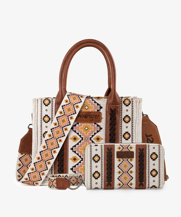 Wrangler Southwestern Crossbody Tote Bag