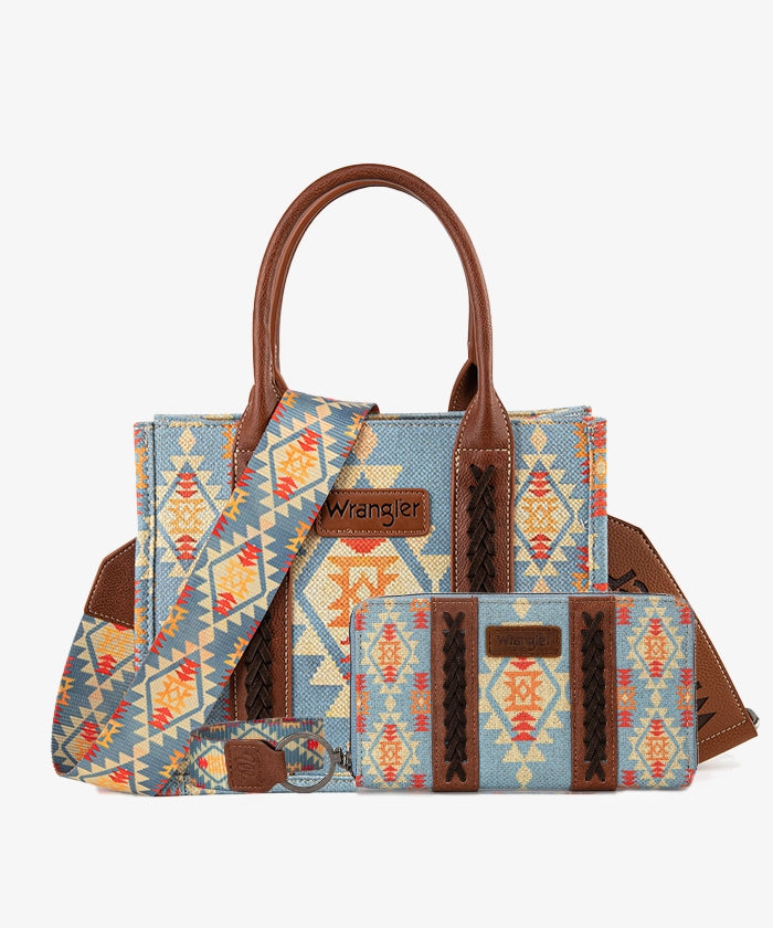 Wrangler Southwestern Crossbody Tote Bag