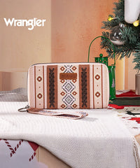 Wrangler All-over Aztec Dual Sided Print Canvas Wallet