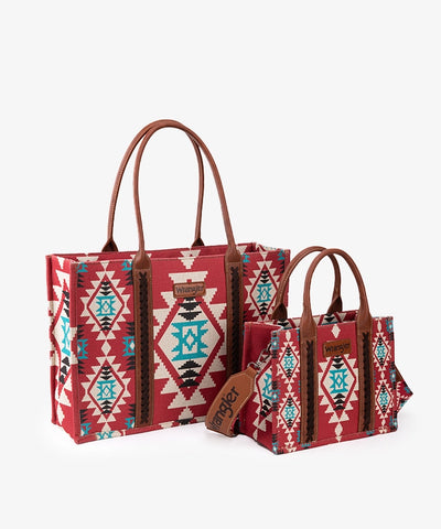 Wrangler Southwestern Print Tote Bag Set