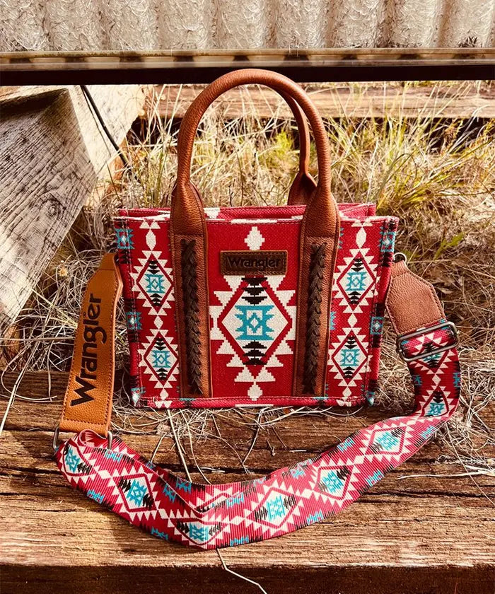 Wrangler Southwestern Crossbody Tote Bag