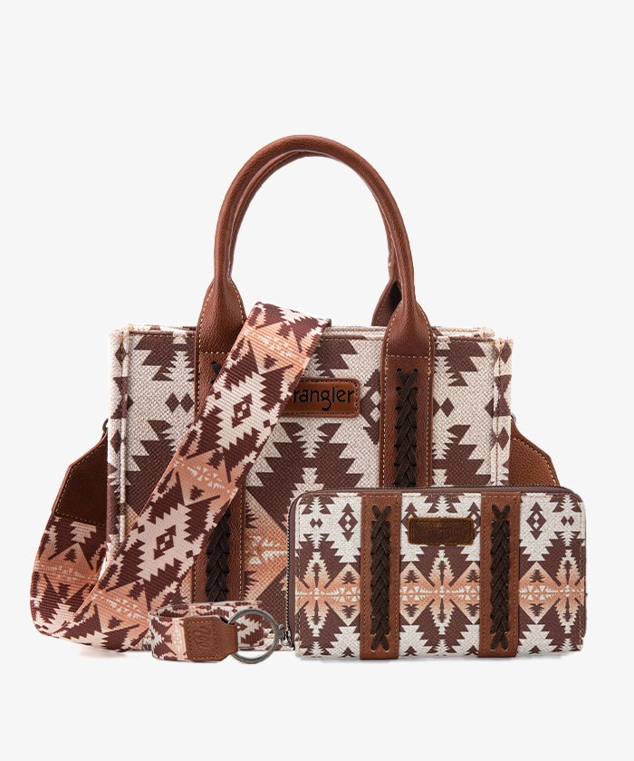 Wrangler Southwestern Crossbody Tote Bag