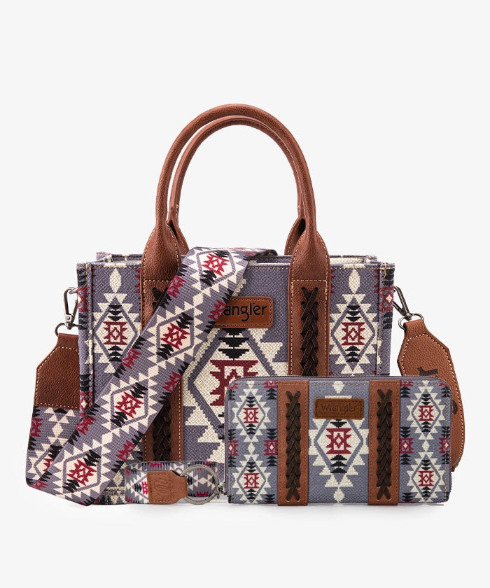 Wrangler Southwestern Crossbody Tote Bag
