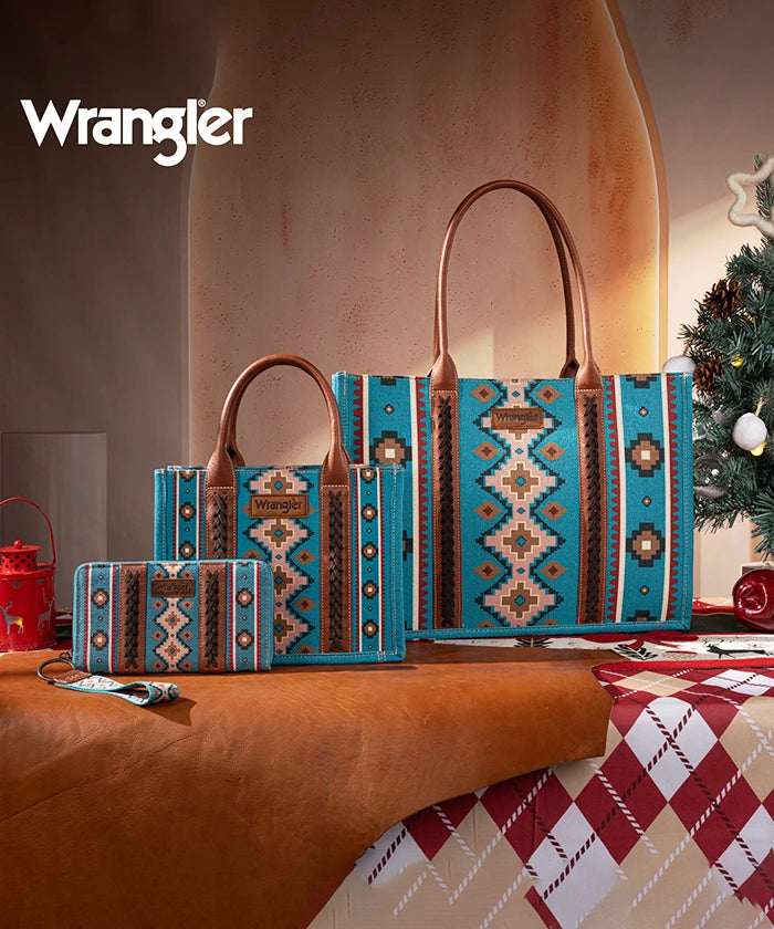 Wrangler Southwestern Crossbody Tote Bag