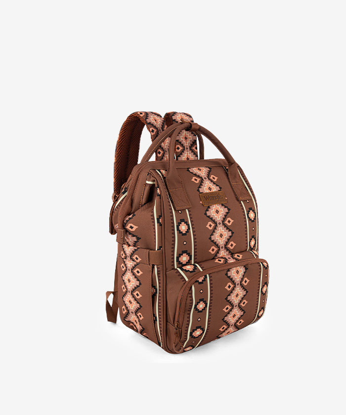 diaper leather backpack Wrangler Aztec Southwestern Print Diaper Bag