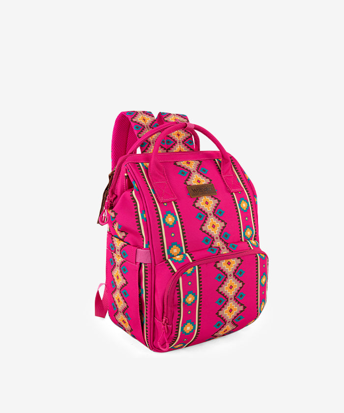 kelty aztec-style top zip backpack diaper bag in pink Wrangler Aztec Southwestern Print Diaper Bag