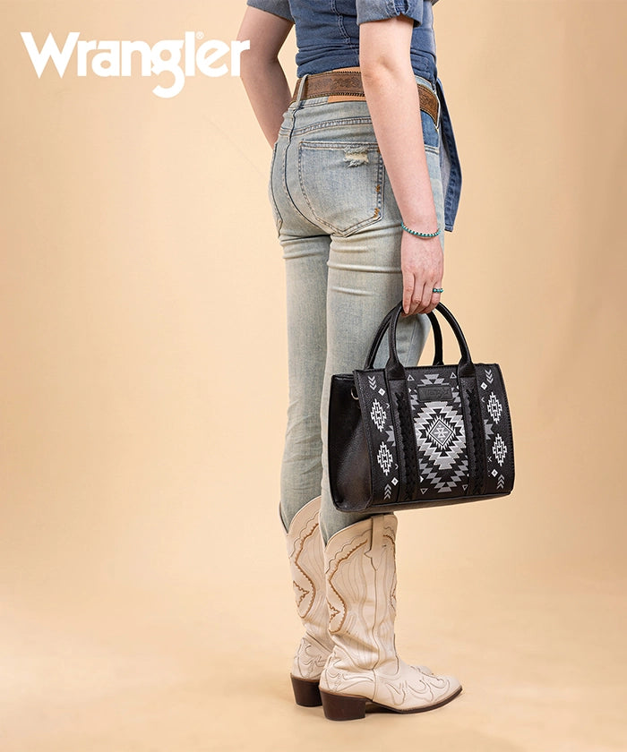 Wrangler Aztec Pattern Print Tote Bag