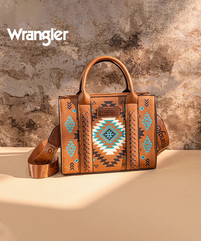 Wrangler Aztec Pattern Print Tote Bag