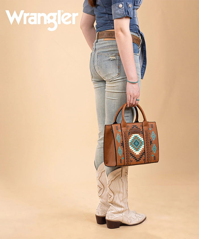 Wrangler Aztec Pattern Print Tote Bag