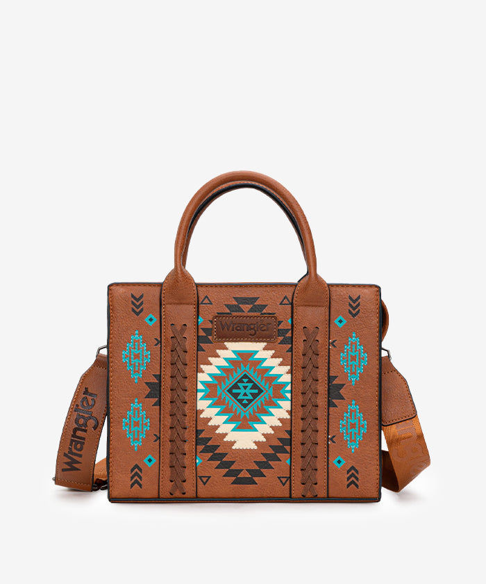 Wrangler Aztec Pattern Print Tote Bag