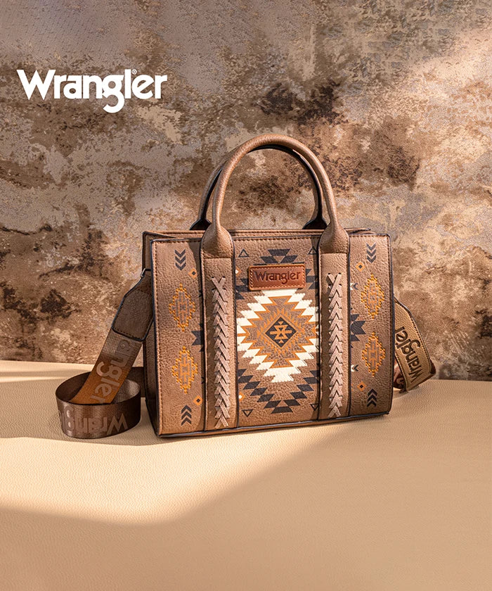 Wrangler Aztec Pattern Print Tote Bag
