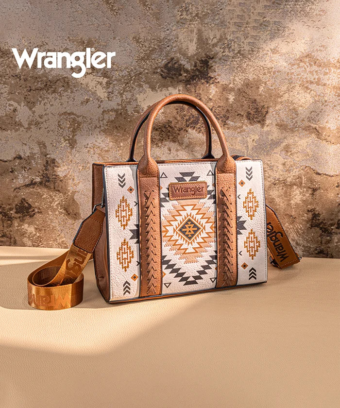 Wrangler Aztec Pattern Print Tote Bag