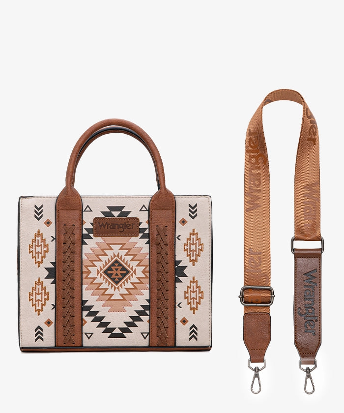 Wrangler Aztec Pattern Print Tote Bag