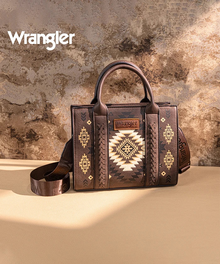 Wrangler Aztec Pattern Print Tote Bag