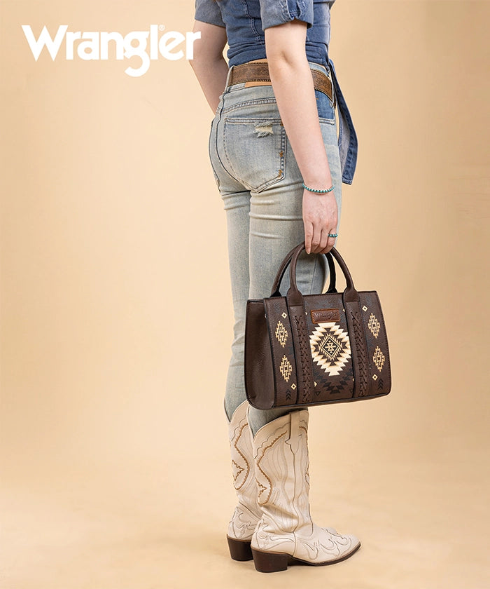 Wrangler Aztec Pattern Print Tote Bag