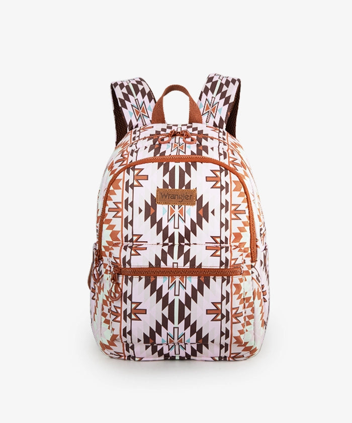 Wrangler Aztec Printed Diaper Bag Backpack