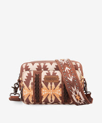 Wrangler_Aztec_Printed_Crossbody_Purse_Light coffee