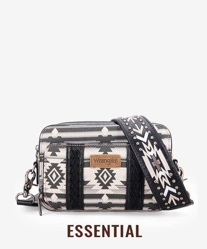 Wrangler Aztec Printed Crossbody Purse