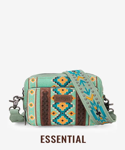 Wrangler Aztec Printed Crossbody Purse