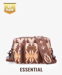 Wrangler Aztec Printed Crossbody Purse