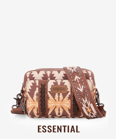 Wrangler Aztec Printed Crossbody Purse