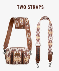 Wrangler Aztec Printed Crossbody Purse