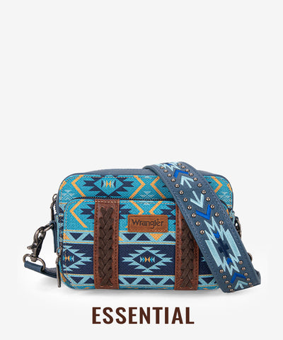 Wrangler Aztec Printed Crossbody Purse