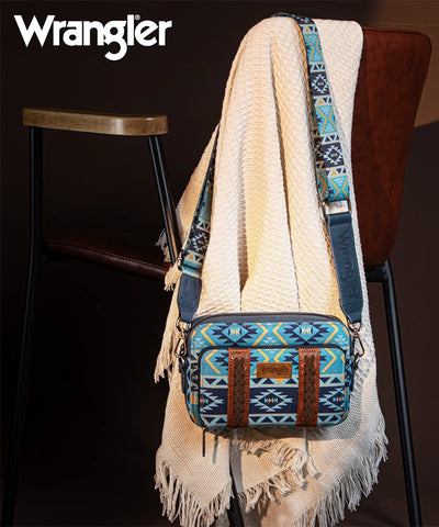 Wrangler Aztec Printed Crossbody Purse