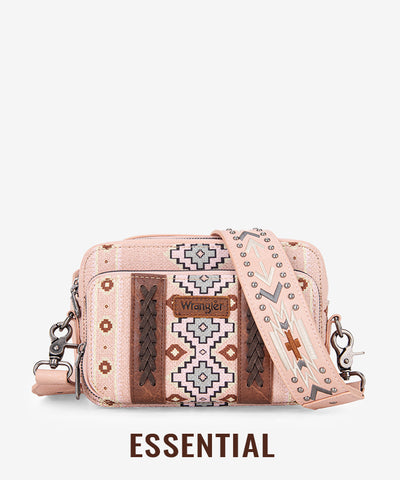 Wrangler Aztec Printed Crossbody Purse