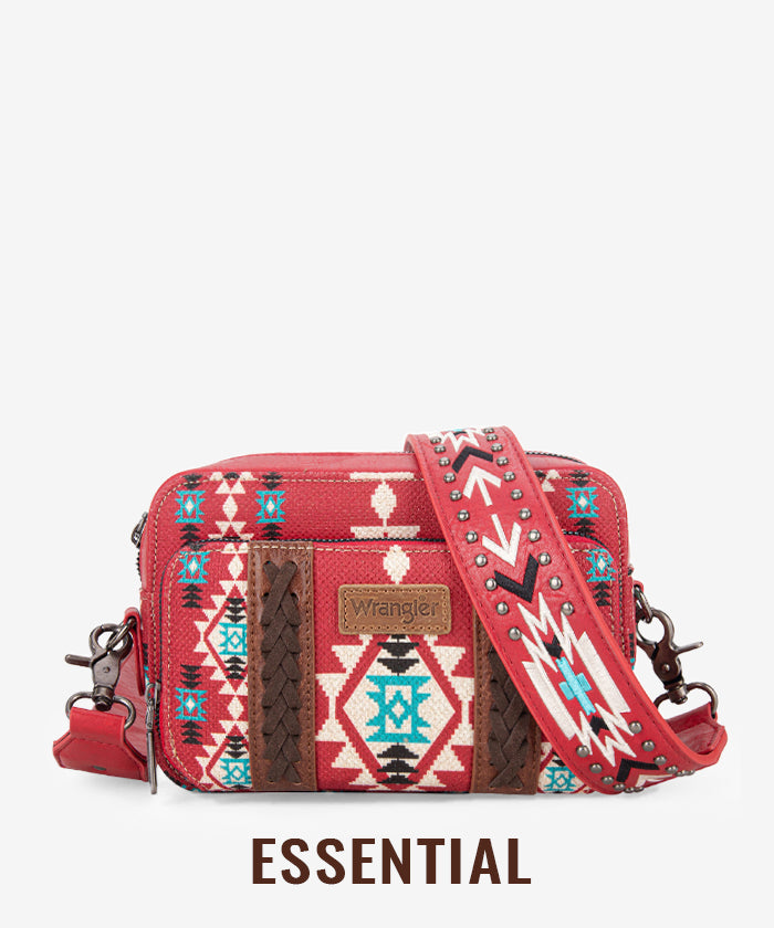 Wrangler Aztec Printed Crossbody Purse