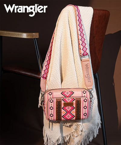 Wrangler Aztec Printed Crossbody Purse